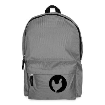 huhn_bei_vollmond - Sac à dos - gris éléphant - Devant