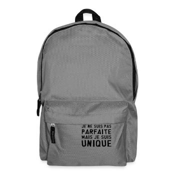 Parfaite / Unique / Bébé / Naissance / Bebe / Cool - Sac à dos - gris éléphant - Devant