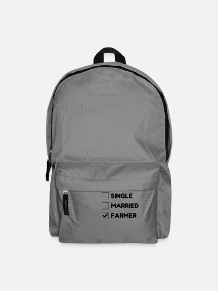 Landwirt / Bauer / Landwirtschaft / Traktor - Rucksack - Mittelgrau