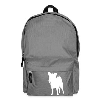 Chihuahua Silhouette - Rucksack - Mittelgrau - Vorne