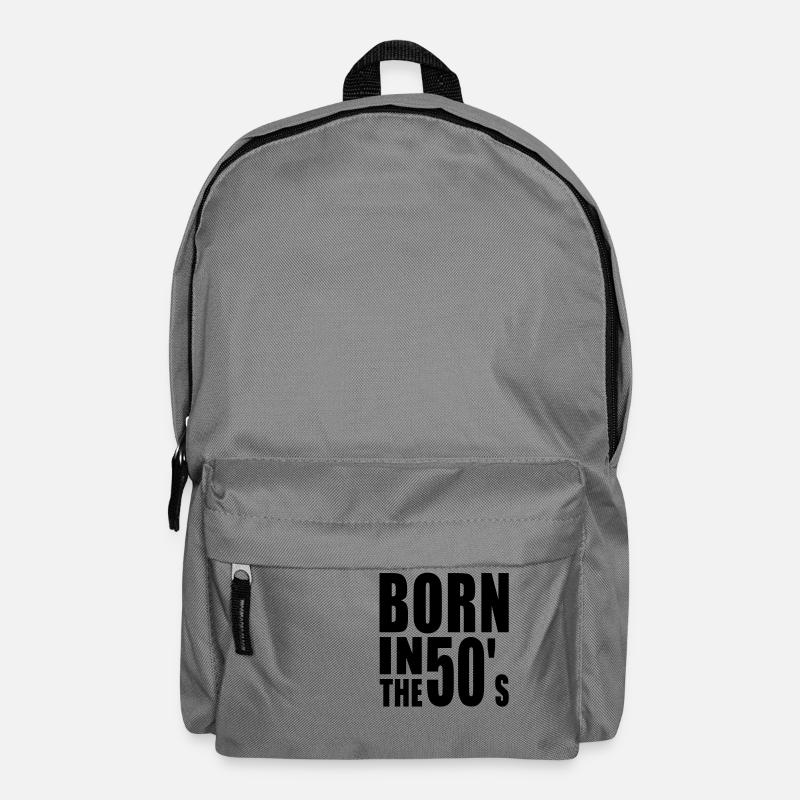 Né dans les années 50 - Sac à dos - gris éléphant