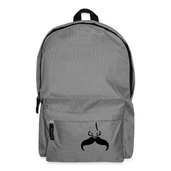Schnurrbart Schnurrbart Nase nose5 - Rucksack - Mittelgrau - Vorne