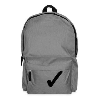 Ok - Ja - In Ordnung - Passt - Rucksack - Mittelgrau - Vorne