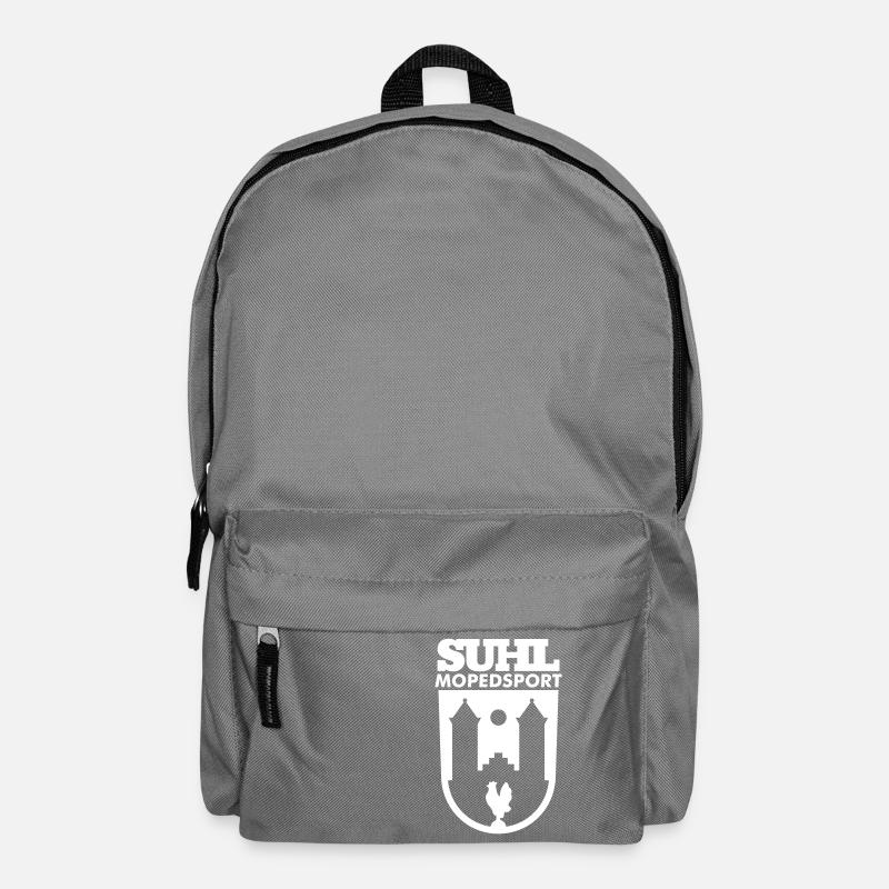 Suhl Mopedsport Hahn Logo - Rucksack - Mittelgrau
