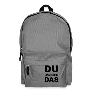 Du schaffst das - Rucksack - Mittelgrau - Vorne