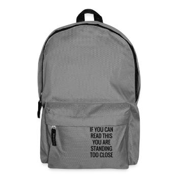Read this - Humor - Funny - Joke - Friend - Sac à dos - gris éléphant - Devant