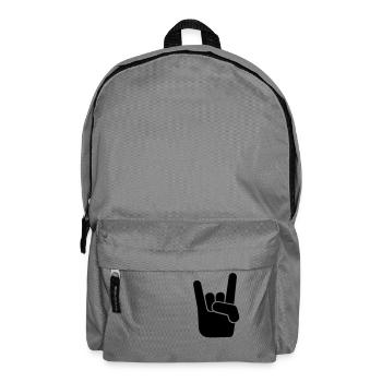 rock_hand_f1 - Backpack - elephant grey - Front