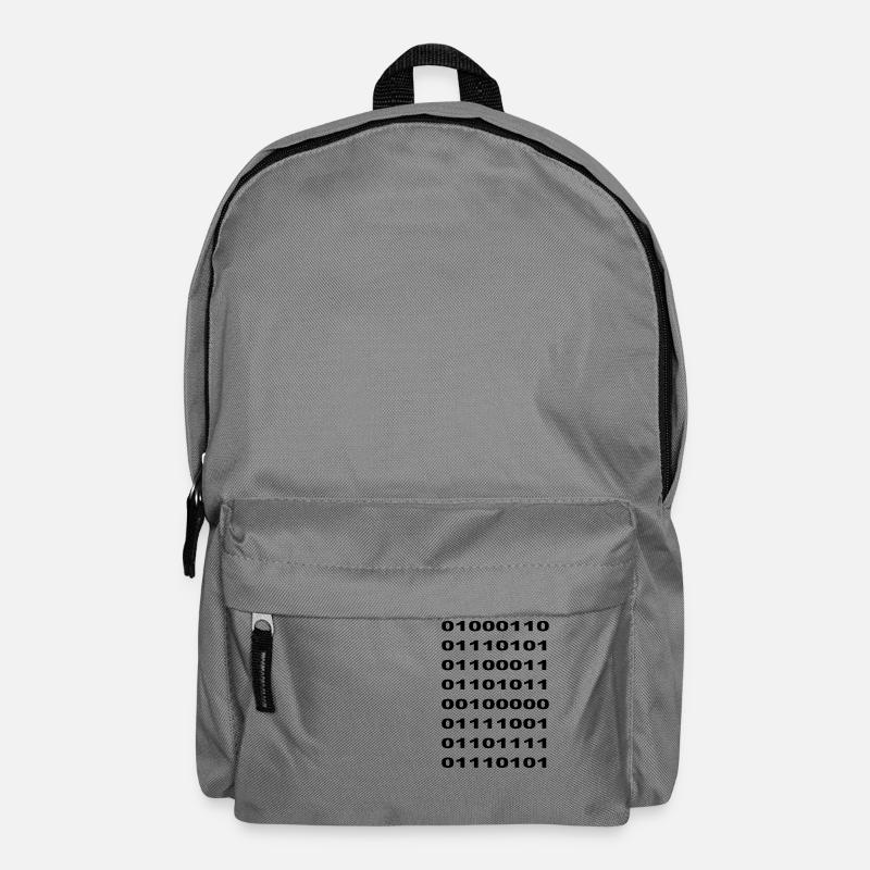 "Fuck You" Binary - Backpack - elephant grey