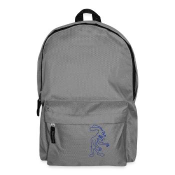 Bunny Monster Evil Ravenous Halloween Drool Spit - Backpack - elephant grey - Front