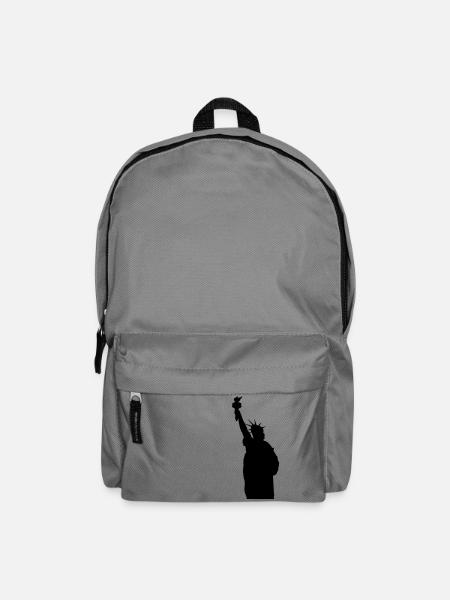 Freiheitsstatue Silhouette - Rucksack - Mittelgrau