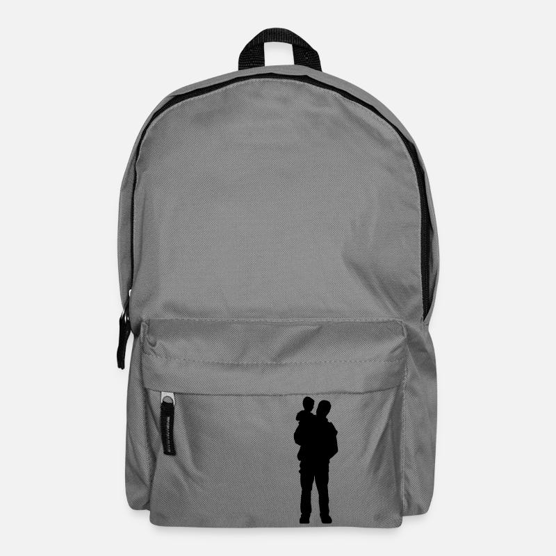 Vater und Sohn - Rucksack - Mittelgrau