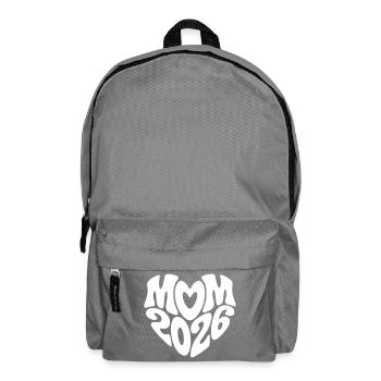 Maman 2026 Forme de coeur Maman Bébé Forme de coeur Maman 2026 - Sac à dos - gris éléphant - Devant