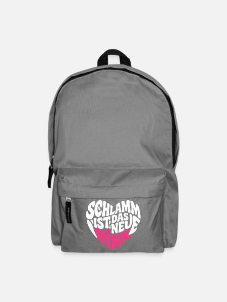 Schlamm ist das neue Pink (Farben änderbar) - Rucksack - Mittelgrau