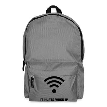 WIFI IT HURTS WHEN IP - Backpack - elephant grey - Front