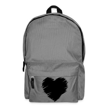 Herz - Heart - Rucksack - Mittelgrau - Vorne