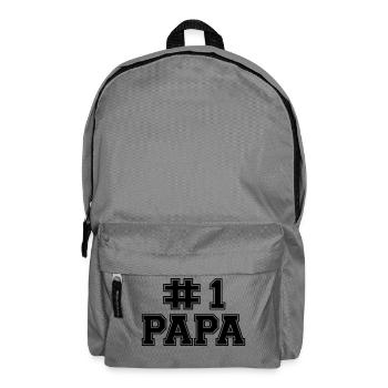 Number One Papa - Rucksack - Mittelgrau - Vorne