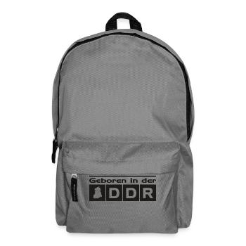 Geboren in der DDR - Rucksack - Mittelgrau - Vorne