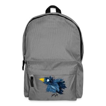 Krähe - Rucksack - Mittelgrau - Vorne