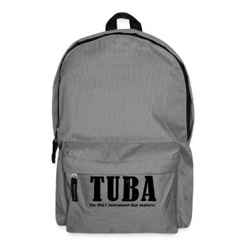 Tuba, The ONLY instrument - Rucksack - Mittelgrau - Vorne