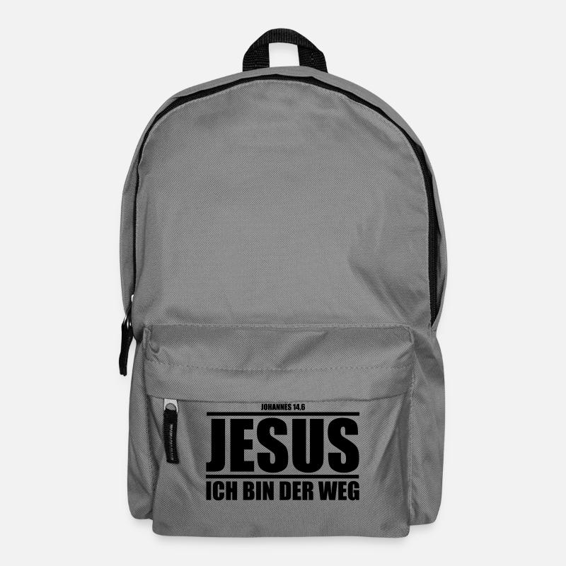 Jesus - Ich bin der Weg - Rucksack - Mittelgrau