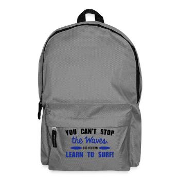 Learn to surf - Backpack - elephant grey - Front