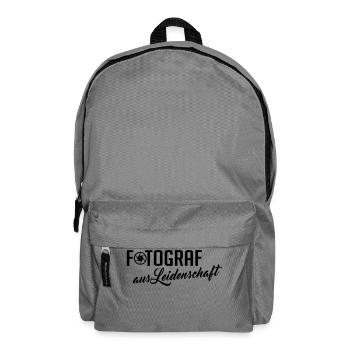 fotograf aus leidenschaft - Rucksack - Mittelgrau - Vorne