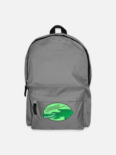 Krokodil Alligator - Rucksack - Mittelgrau