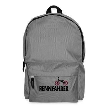 Laufrad Rennfahrer - Rucksack - Mittelgrau - Vorne