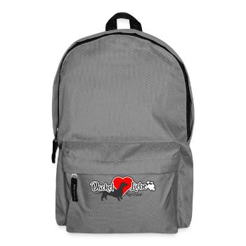 Dachshund Love Dachshund - Backpack - elephant grey - Front