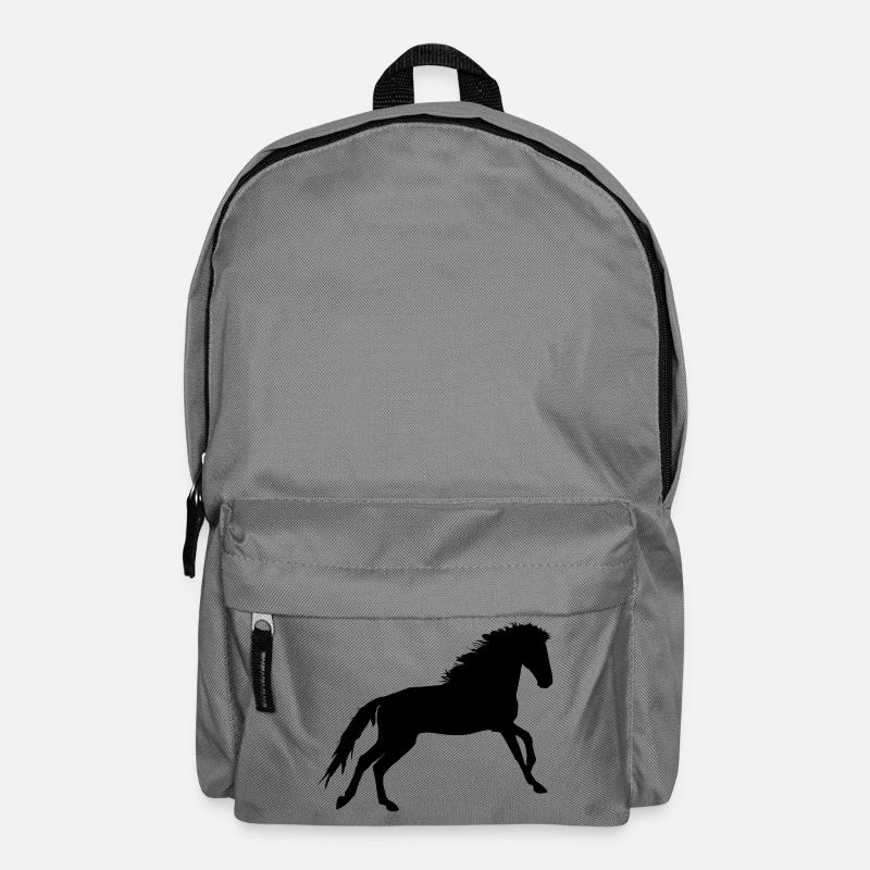 Pferd - Rucksack - Mittelgrau