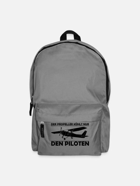 Cessna Motorflugzeug Geschenk - Rucksack - Mittelgrau