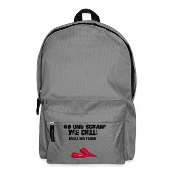 60 Geburtstag - Rucksack - Mittelgrau - Vorne