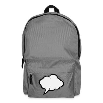 Comic Speech Bubble - Backpack - elephant grey - Front