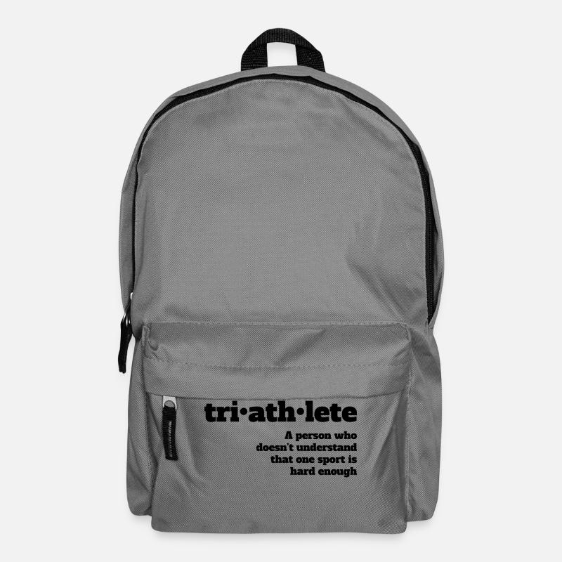 Triathlètes - Pas assez dur - Sac à dos - gris éléphant