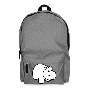 hippo hippopotamus hippobath baby18 - Backpack - elephant grey - Front