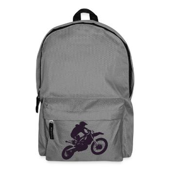 Motocross - Rucksack - Mittelgrau - Vorne