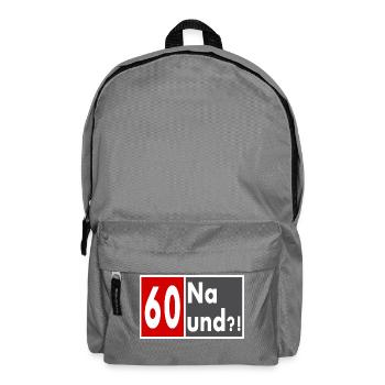 60 Jahre alt, Na und?! - Rucksack - Mittelgrau - Vorne
