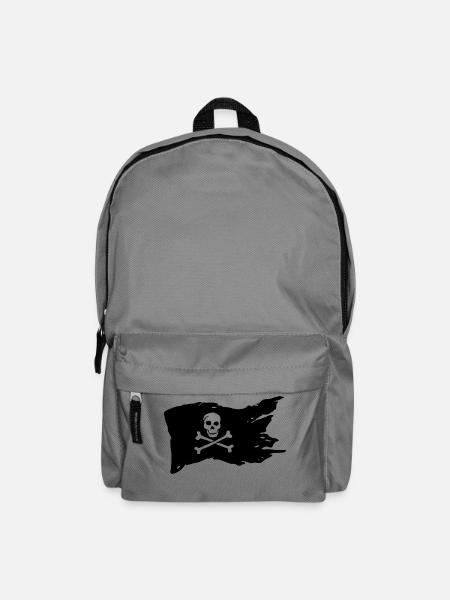 Piratenflagge - Rucksack - Mittelgrau