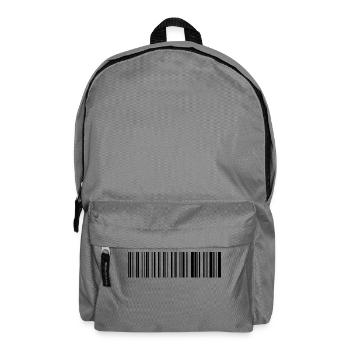 code à barres. - Sac à dos - gris éléphant - Devant