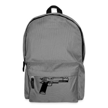 pistolet - Sac à dos - gris éléphant - Devant