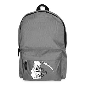 skeleton skelett bones knochen skull schaedel114 - Rucksack - Mittelgrau - Vorne
