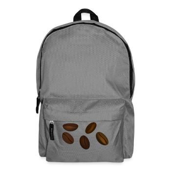 coffee cup beans coffee mug pot coffee beans102 - Backpack - elephant grey - Front