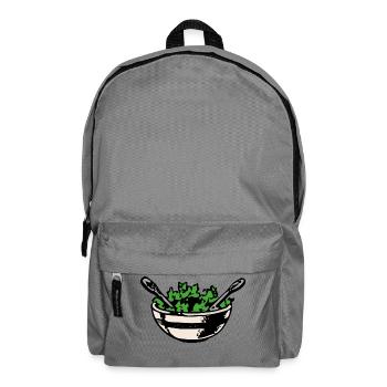 salad salad lettuce halloween vegetables vegetables36 - Backpack - elephant grey - Front