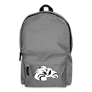 bread brooches crossaint bakery baguette bread bu - Backpack - elephant grey - Front