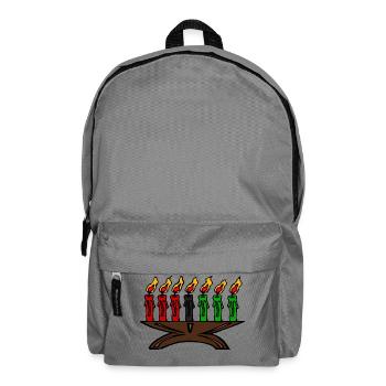 christmas winter reindeer santa claus ugly chr - Backpack - elephant grey - Front