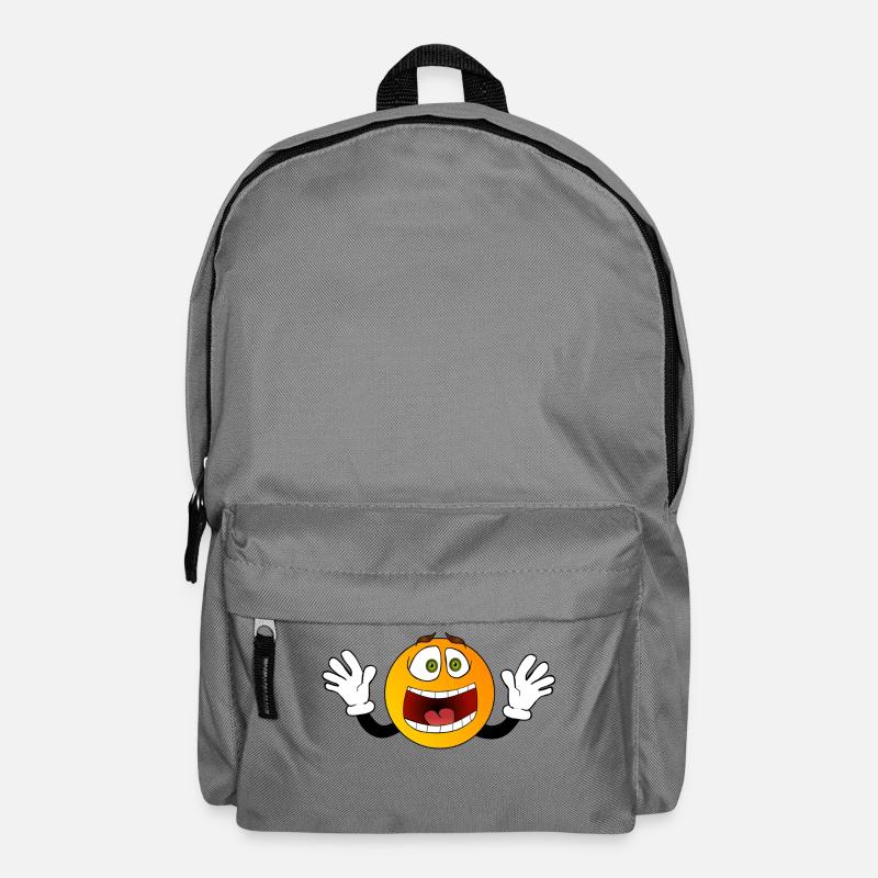 Smilie - Rucksack - Mittelgrau