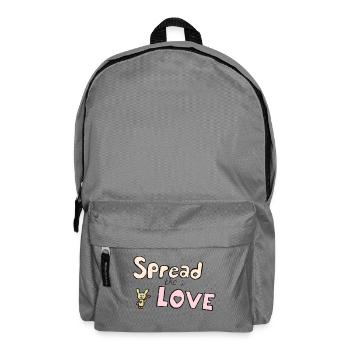 Verbreite die Liebe - Rucksack - Mittelgrau - Vorne