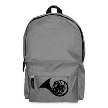 Horn Musikinstrument - Rucksack - Mittelgrau - Vorne