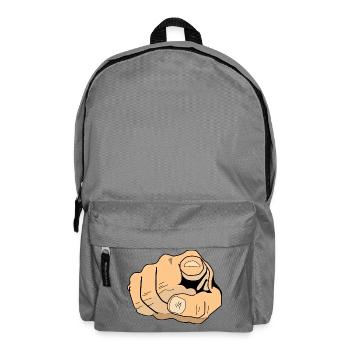 index finger - Backpack - elephant grey - Front