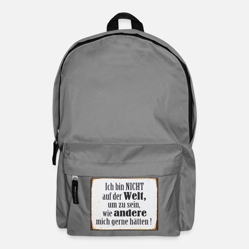 Selbstbewusstsein Spruch Geschenk - Rucksack - Mittelgrau